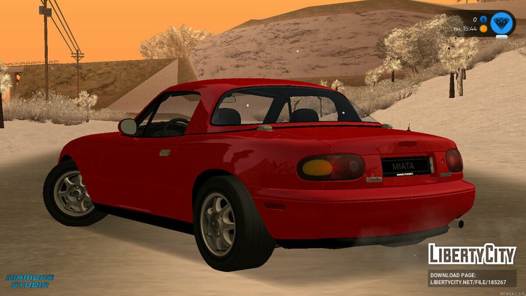 [GTA：圣安地列斯MOD]马自达 Miata MX-5 1989+CCD-单机屋-GTA5MOD下载站-好玩的单机游戏网