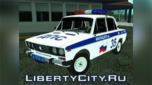 [GTA:圣安地列斯MOD]VAZ 2106 警车-单机屋-GTA5MOD下载站-好玩的单机游戏网